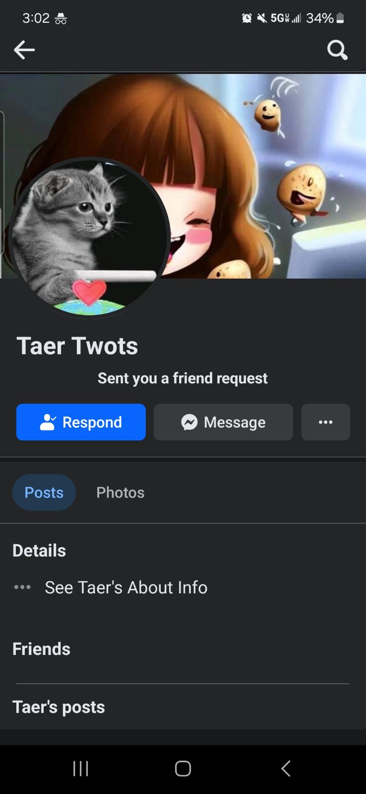 Cut it Out, Susie! Spoof Tater Twots Profile On Facebook. Beware.